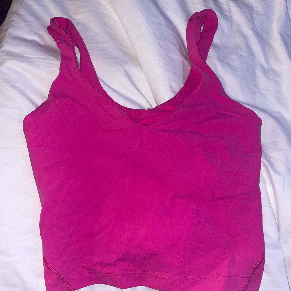 Sonic Pink Lululemon Align Tank Top Size 6 Worn Once (NO PADS)